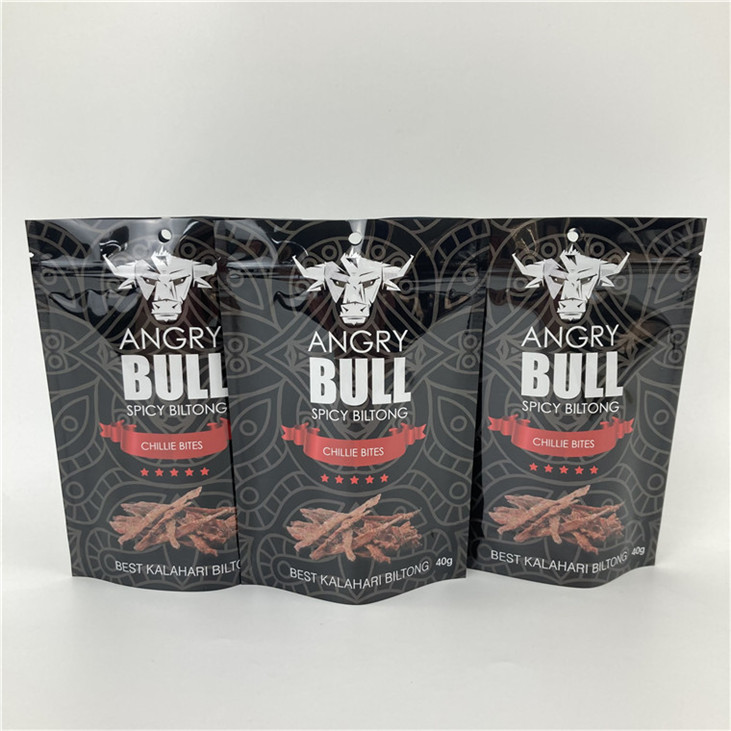 Sacoche debout étanche à fuite avec fermeture à glissière gravure/sacoche d'emballage imprimée numériquement