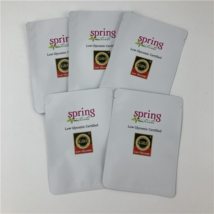 Sac d'emballage Mylar à trois côtés scellé à l'épreuve des fuites avec fermeture à glissière