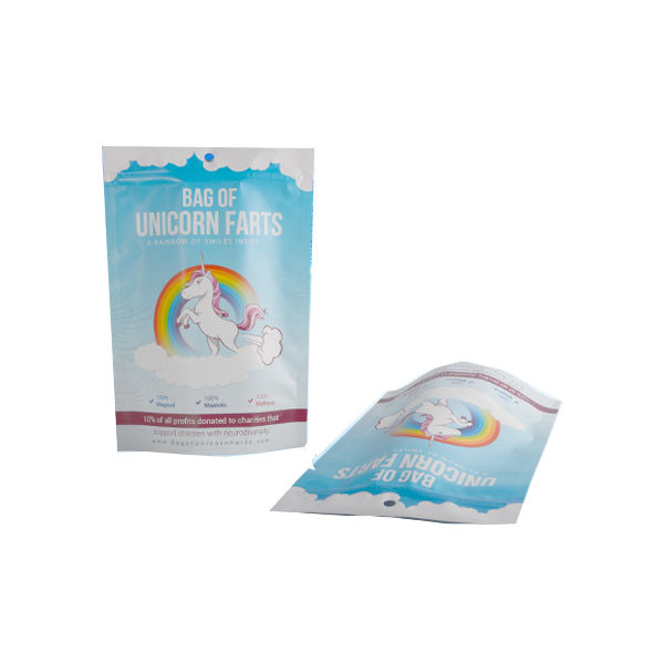 Le bleu blanc zip-lock d'emballage de poche d'aluminium d'Alumimum de plastique stratifié Shinny