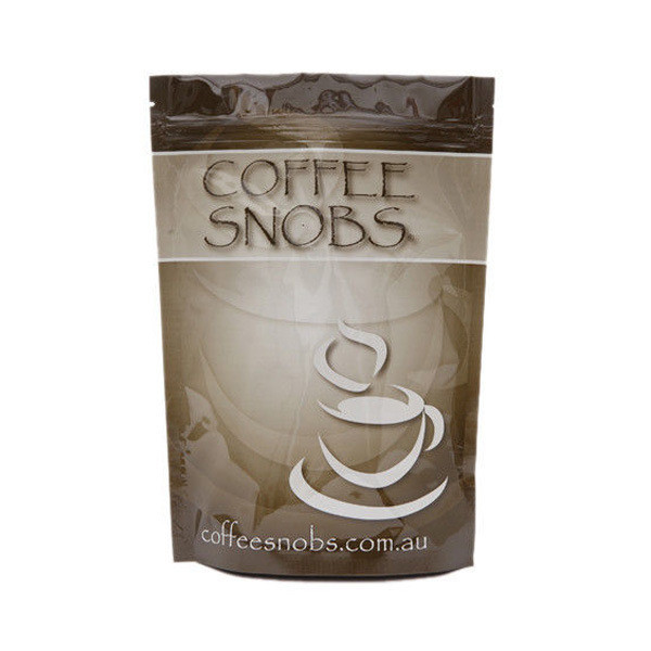 Sac zip-lock d'emballage de grain de café de fond plat de bloc carré de la coutume 250g 500g 1kg