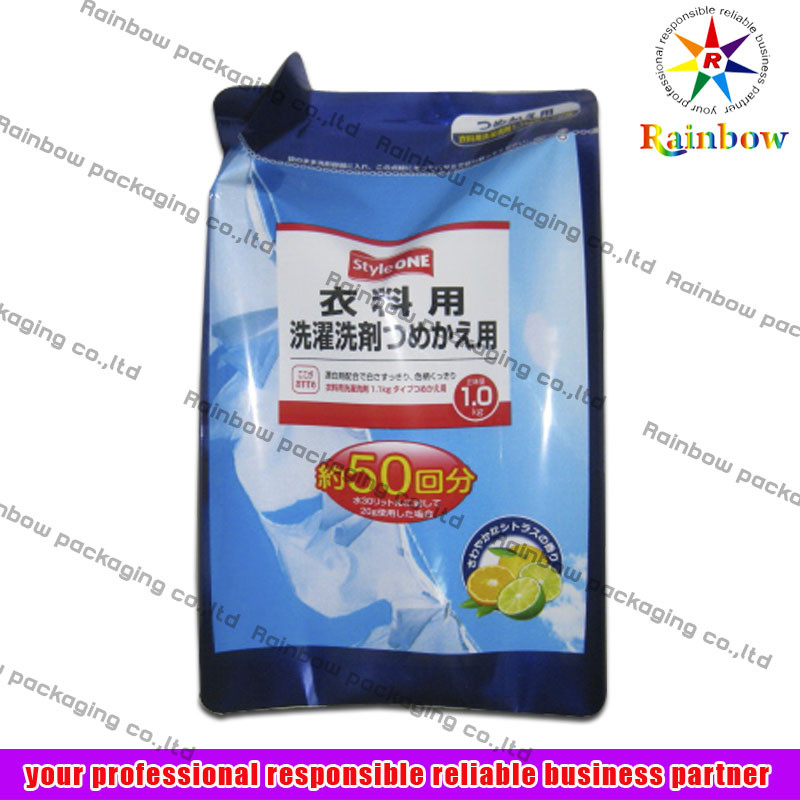 OPP tiennent le sac d'emballage de poche de papier d'aluminium pour le détergent