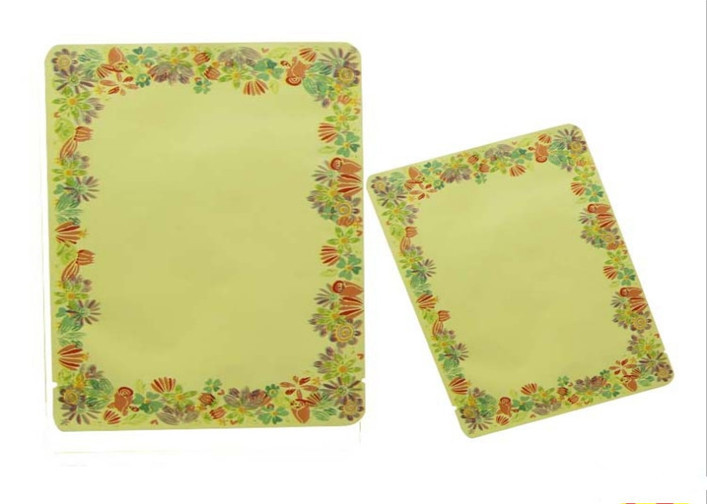 Le côté du cristal trois d'or a scellé des sachets en plastique pour l'oeil/masque facial, écologiques