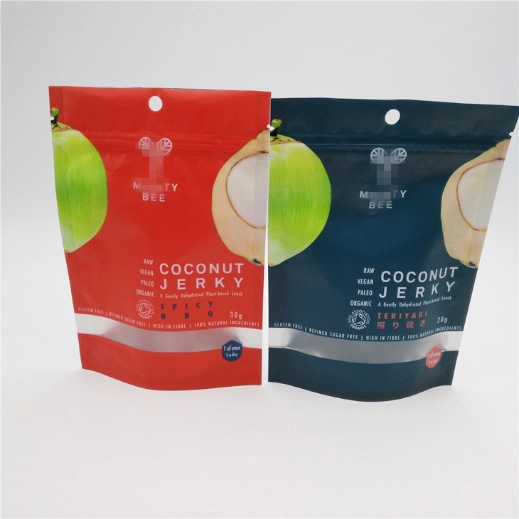 Sachets en matière plastique de fenêtre transparente empaquetant pour le sachet de sucre de noix de coco