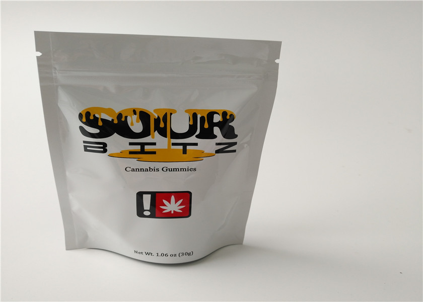 Boutonnez l'impression de fines herbes de gravure d'emballage d'encens de fermeture avec le joint hermétique de tirette