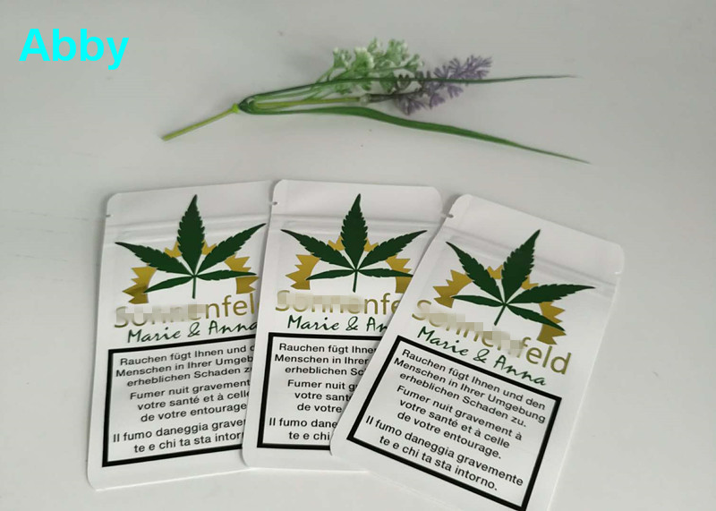 Or imprimant la couleur rescellable des sachets en plastique CMYK avec le matériel adapté aux besoins du client