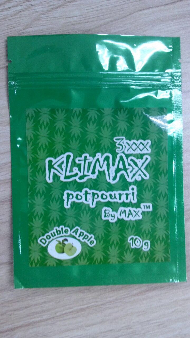 Emballage de fines herbes d'encens de preuve d'odeur, sacs en plastique de tirette pour l'emballage alimentaire