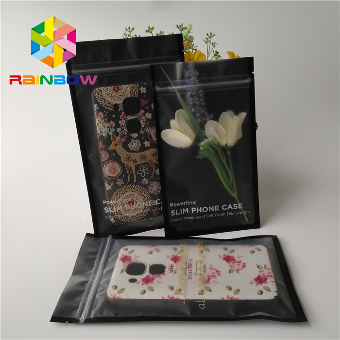 Sachets en matière plastique de câble mobile de Noni empaquetant non la fuite avec le casier supérieur de fermeture éclair