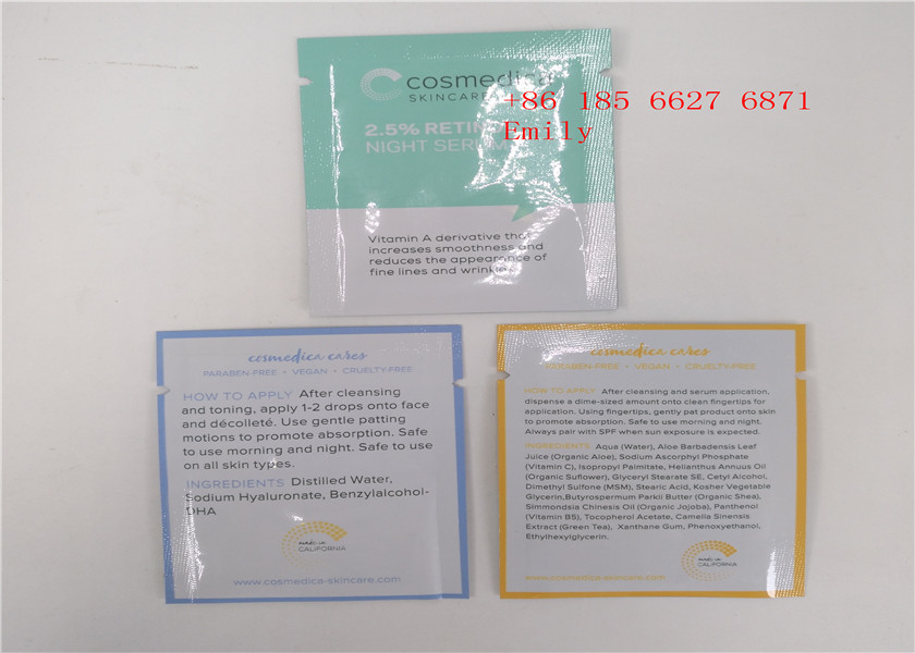 Sac cosmétique d'emballage imprimé par coutume