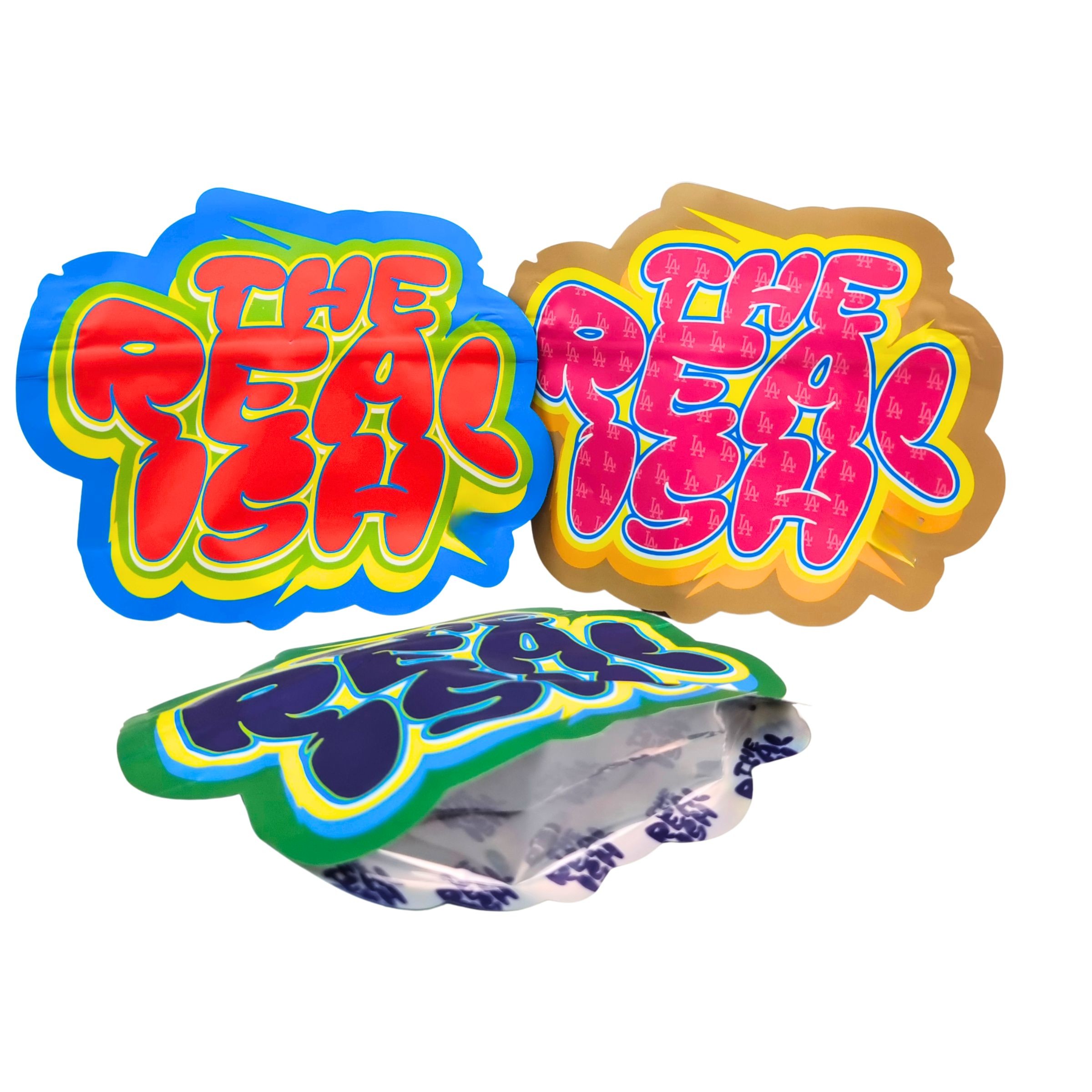 Sachet Ziplock Mylar 3.5g 7g 14g Comestible en Aluminium avec Sécurité Enfant pour Cookies et Bonbons Gélifiés