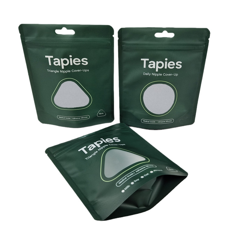 Fournit par l'usine Reutilisable scellé Mylar Nipple Patch Sac d'emballage à imprimerie personnalisée Sacs anti-odeur avec logo