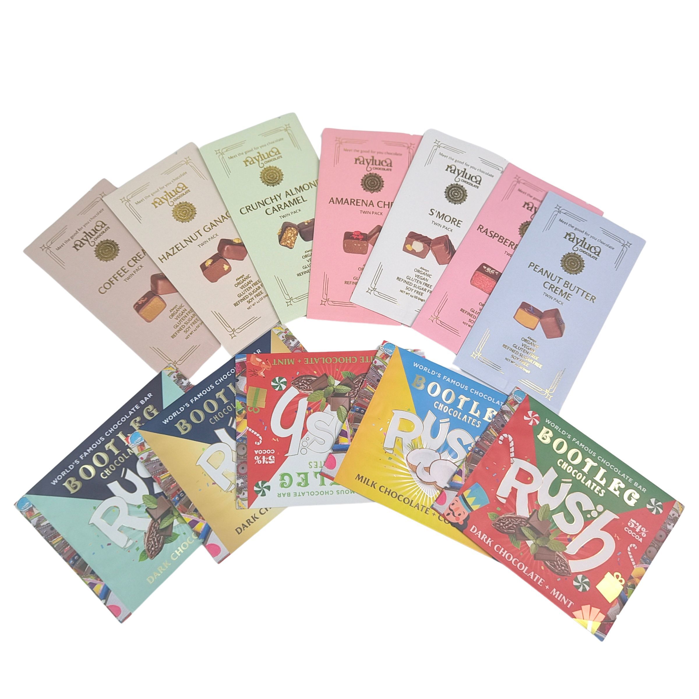 Sachet en feuille d'aluminium comestible Scellé au dos en Mylar plastique pour petits formats pour barres énergétiques, biscuits, snacks, bonbons, emballage