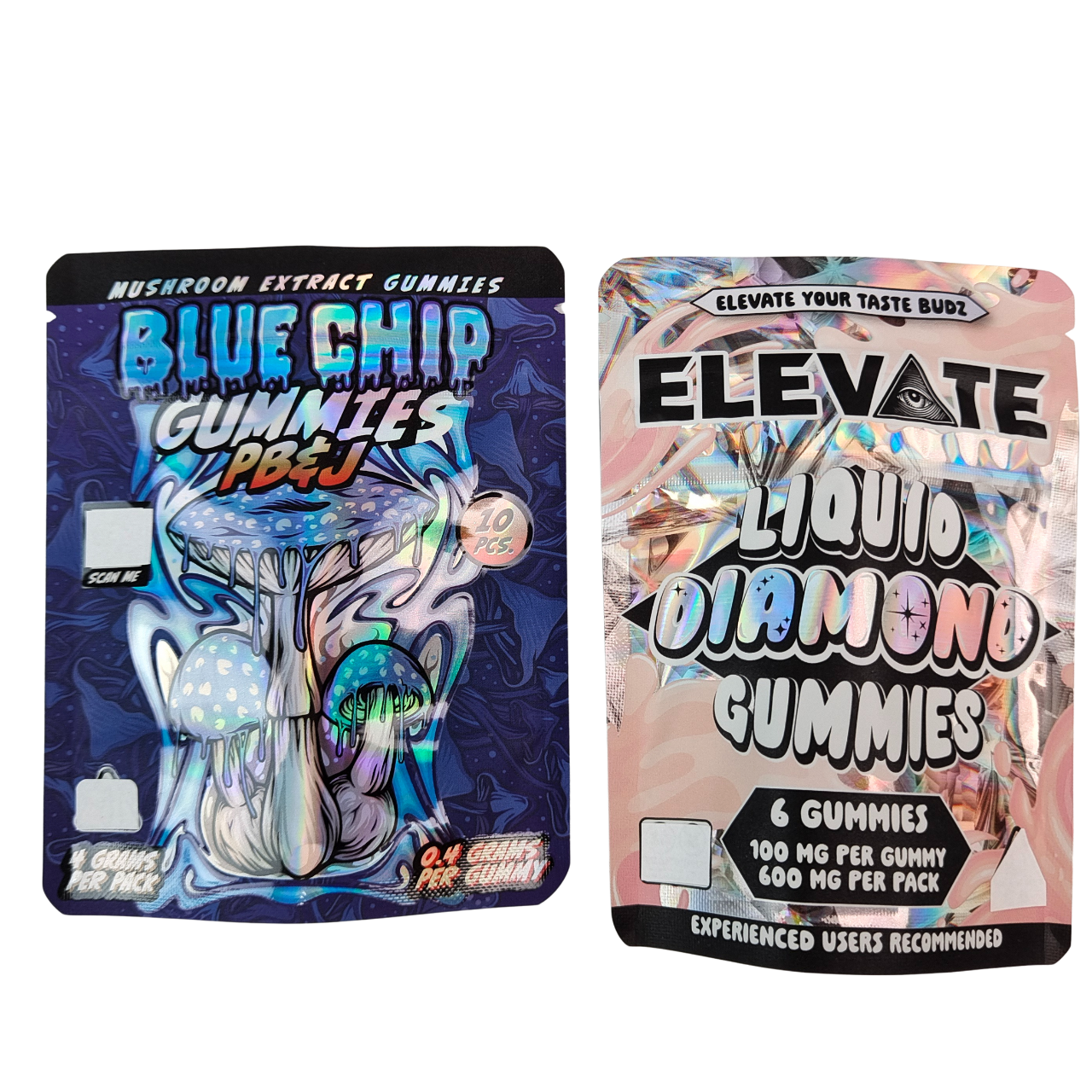 3.5g Mylar Bags Extrait de champignons gomme d'emballage Doypack Wtih Fermeture à glissière anti-odeur Stand up pouch