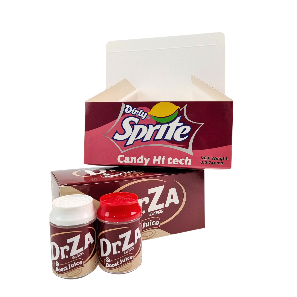 Custom 3.5g 7g Plastic Jar Soda Can Packaging Display Box With Labels Retail 3.5g Jar