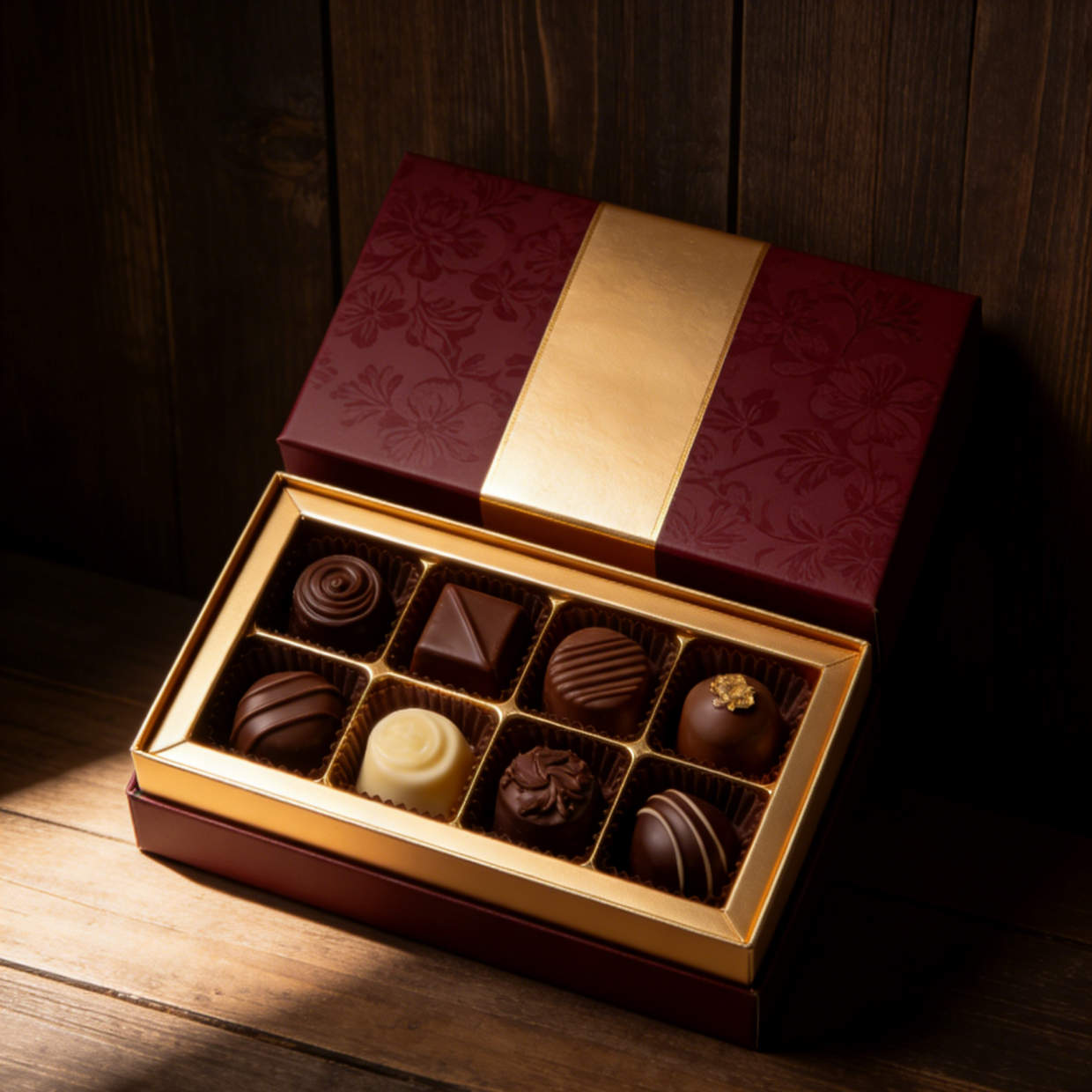 Boîte cadeau de chocolat personnalisée avec logo personnalisé, emballage de bonbons, boîte de cosmétiques, boîte à chocolat vide