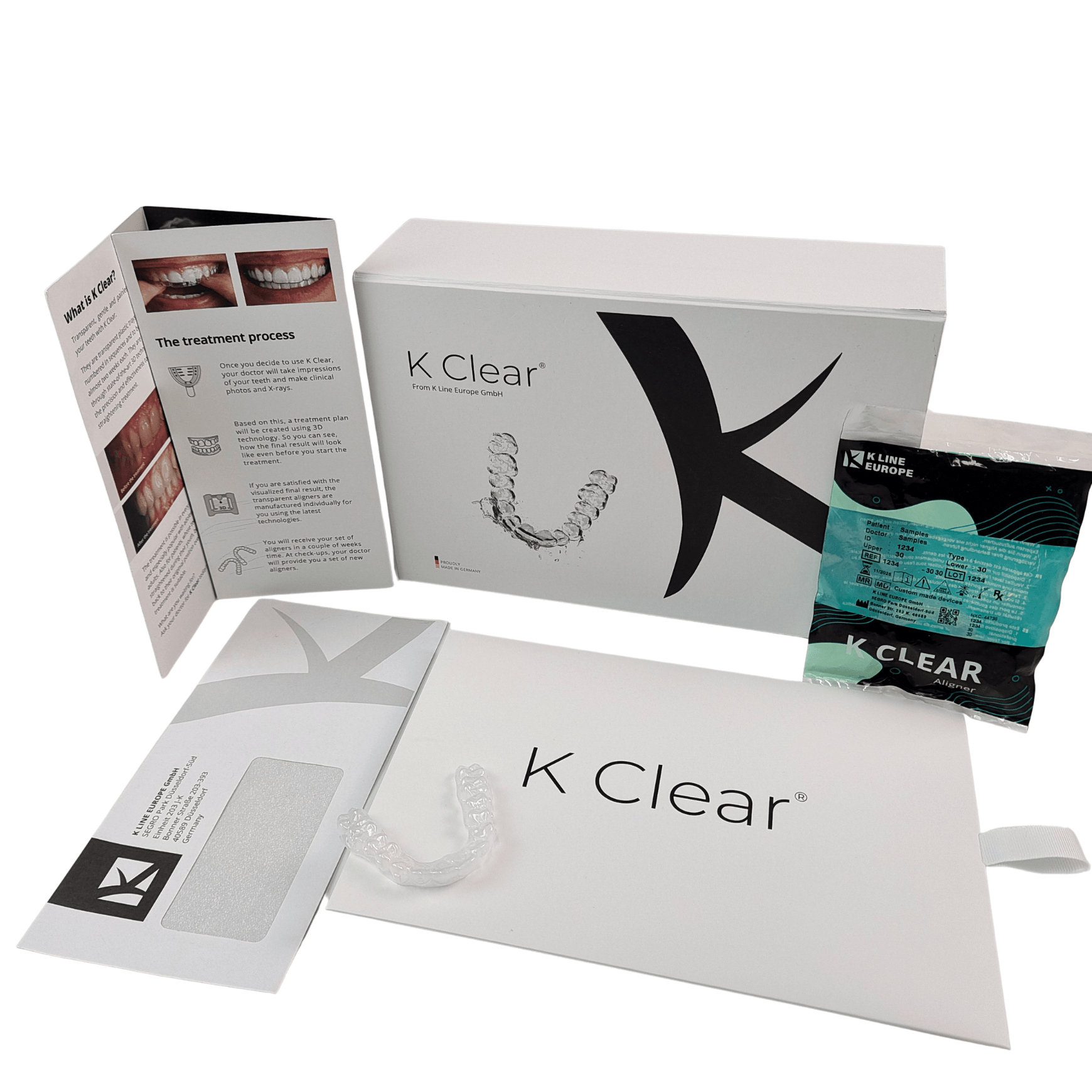 Boîte de kit pour appareils dentaires magnétiques de luxe sur mesure avec 350g d'épaisseur Boîte d'emballage d'alignement orthodontique