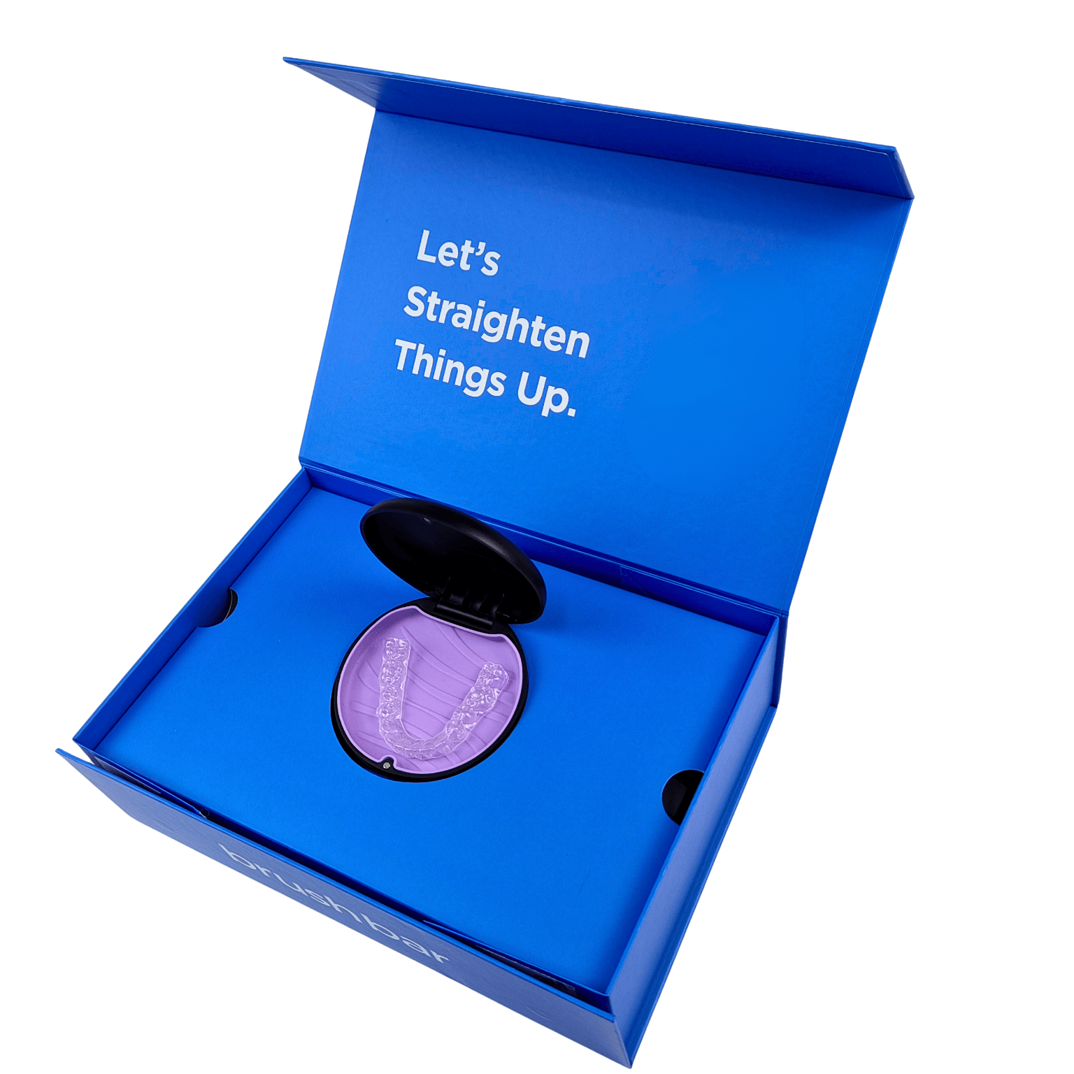 Boîte personnalisée pliable magnétique pour kit d'appareils dentaires avec épaisseur de 350g pour l'emballage d'aligneurs orthodontiques