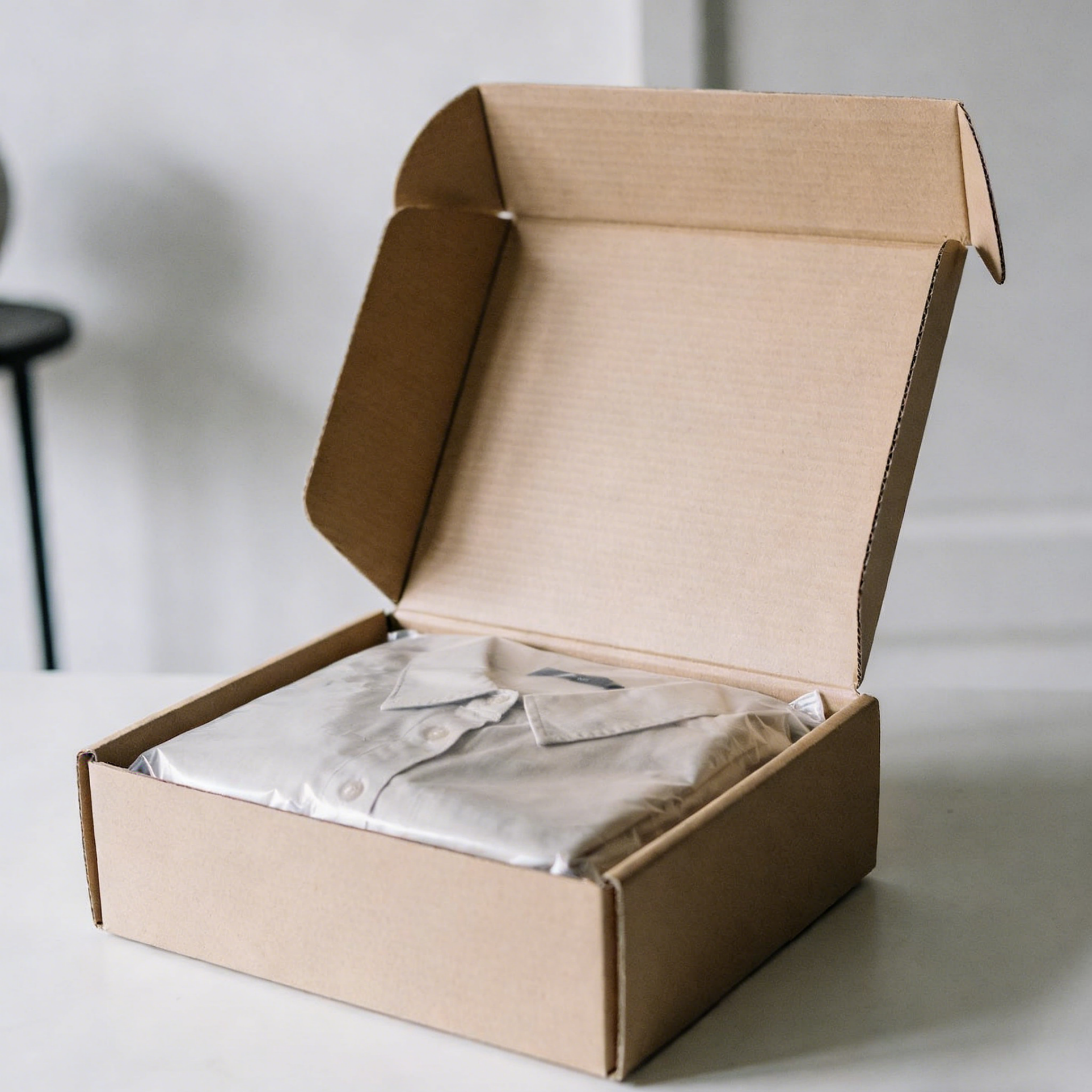 Dimensions personnalisables Boîte à lettres en carton ondulé de qualité alimentaire avec revêtement UV