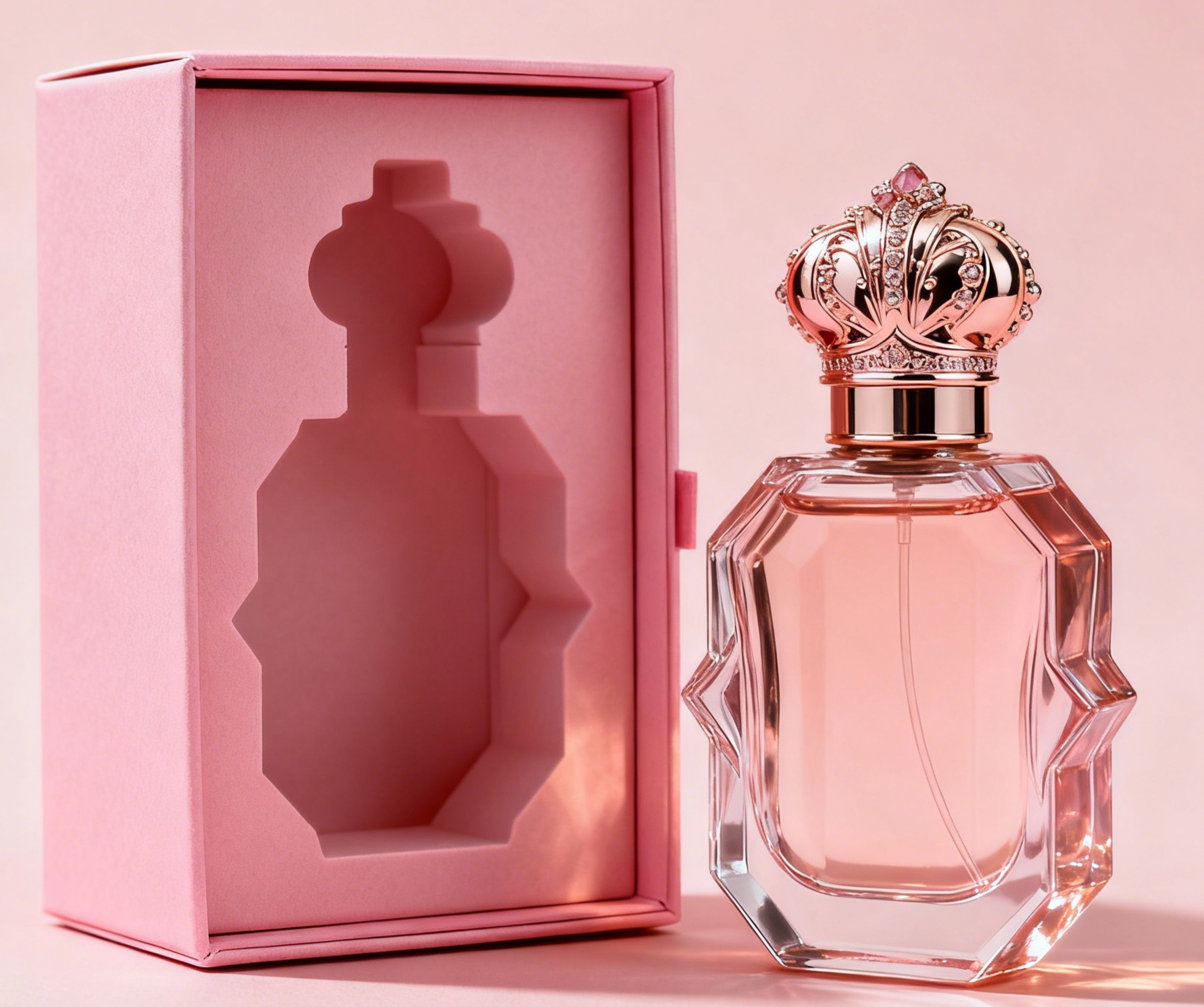 Boîte de parfum de luxe personnalisée avec 350g d'épaisseur et estampage à chaud pour emballage cadeau premium