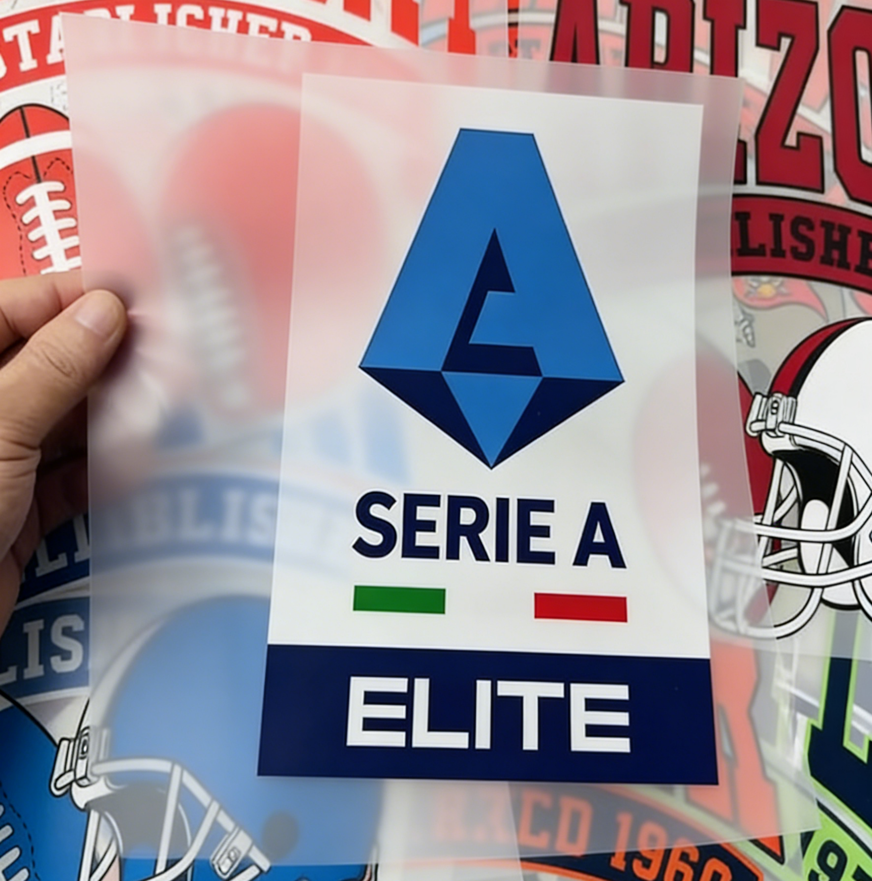 Étiquette de presse à chaleur holographique argentée personnalisée