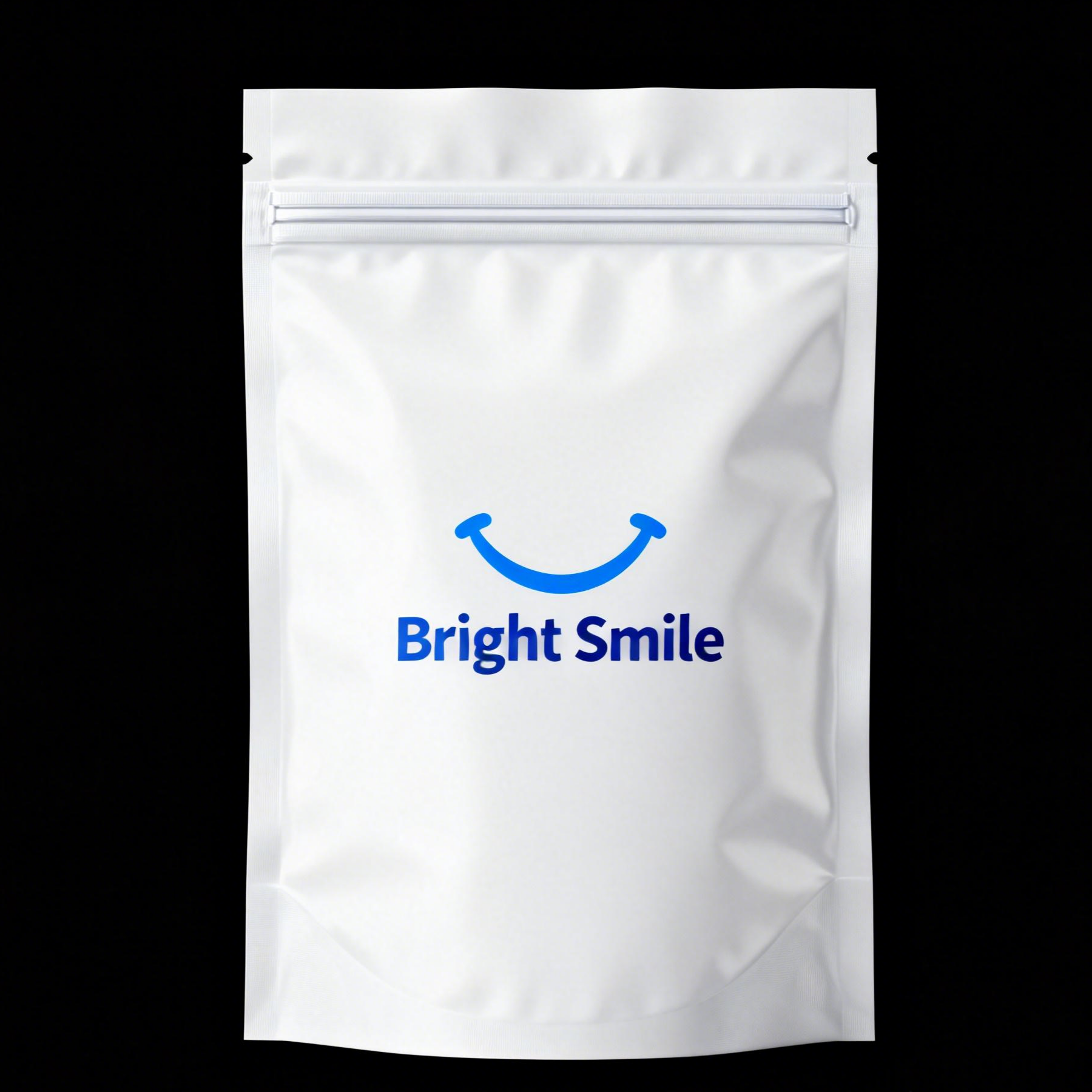 Sac d'emballage personnalisé pour aligneurs orthodontiques avec fermeture à glissière refermable et matériau de qualité alimentaire dans des tailles personnalisables