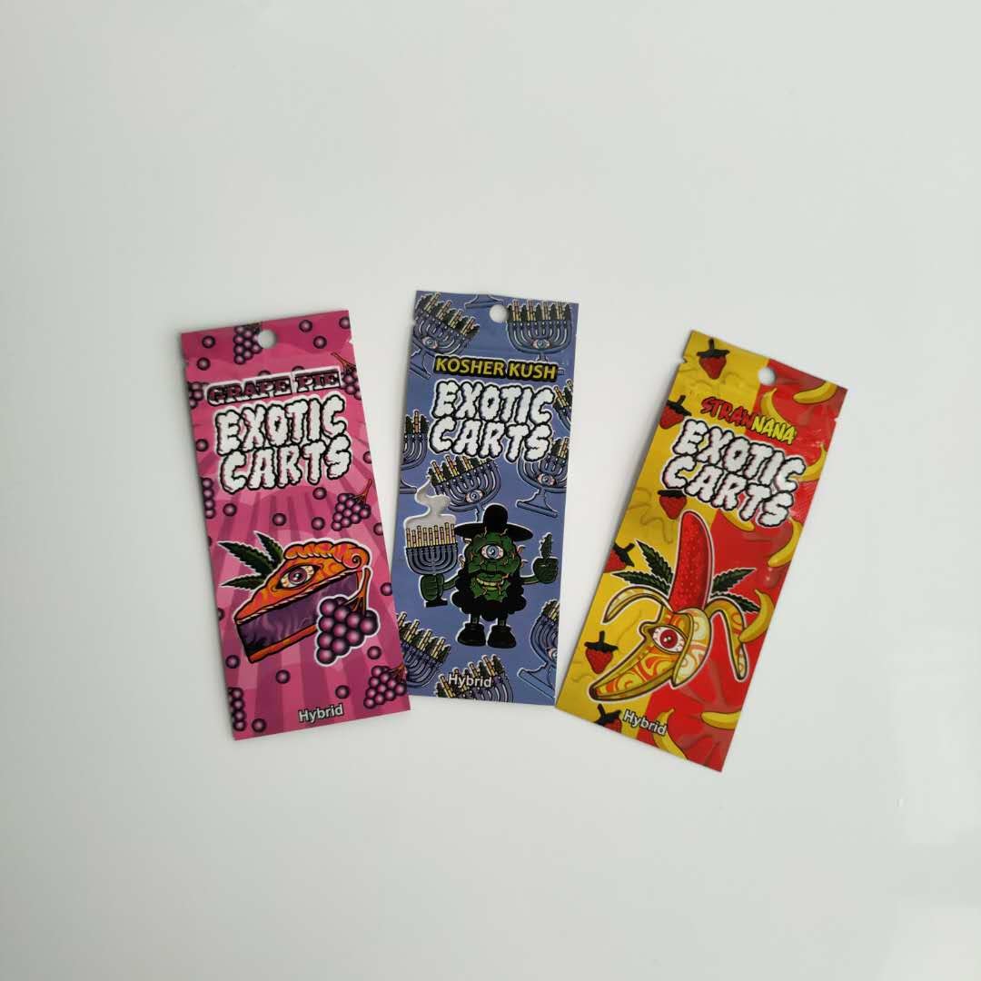 Serrure faite sur commande de fermeture éclair de logo de sacs d'emballage alimentaire de cartouche de Vape avec la fenêtre claire