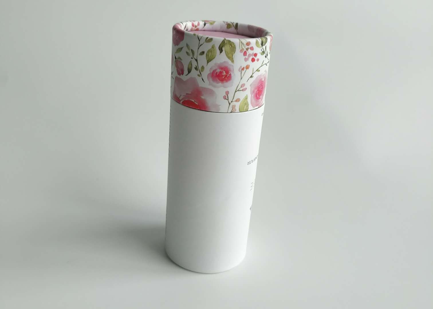 Carton de papier de cosmétiques imprimé par coutume de boîtes de papier de cylindre pour l'emballage