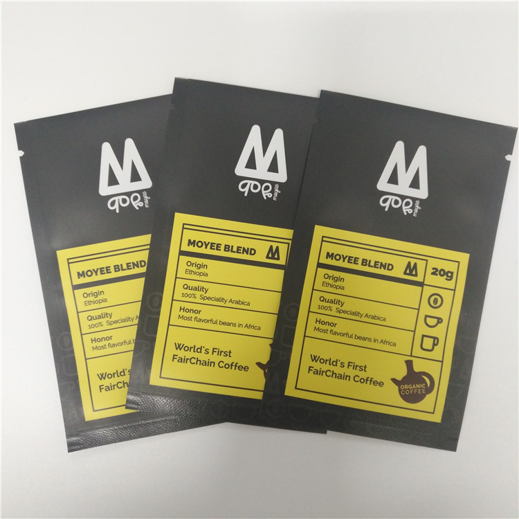 Sacs à thé de l'Ethiopie d'arc-en-ciel empaquetant une poche debout 250g d'individu de sachet de café d'égouttement de paquet