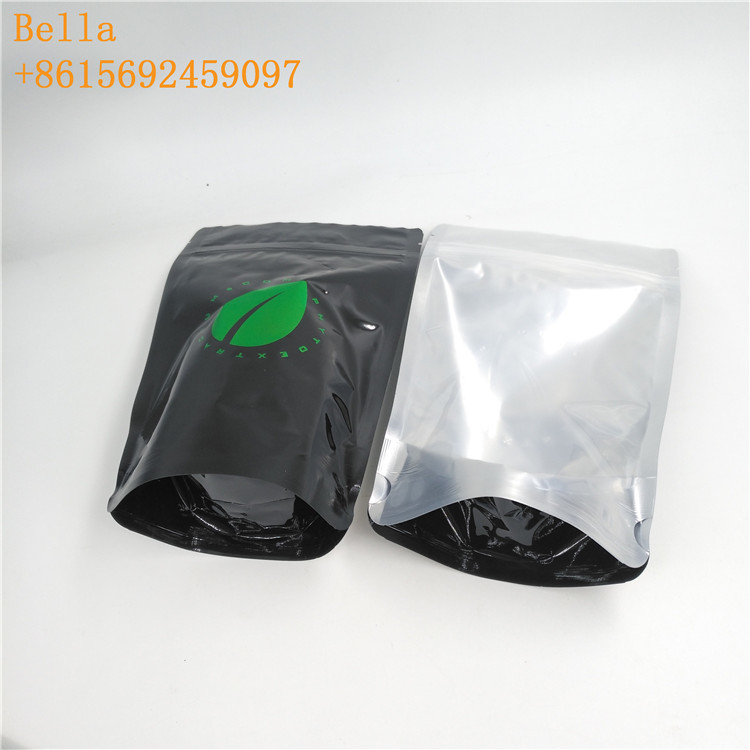 Sacs à thé en plastique olographes empaquetant le sac de nourriture d'Eco de café avec un clair latéral