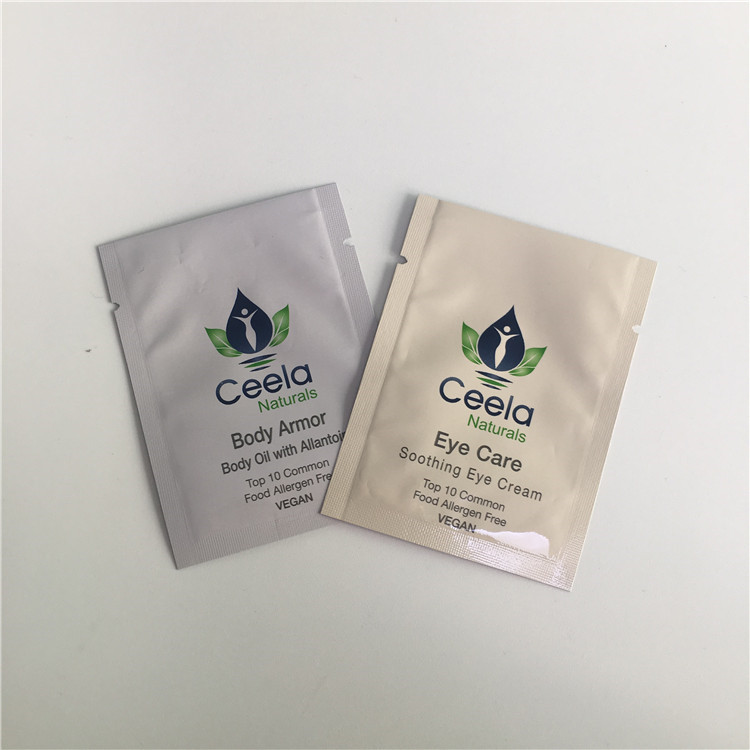Petite poche cosmétique biodégradable de sachet de crème de sécrétions cutanées de masque de pilosité faciale de sac d'emballage