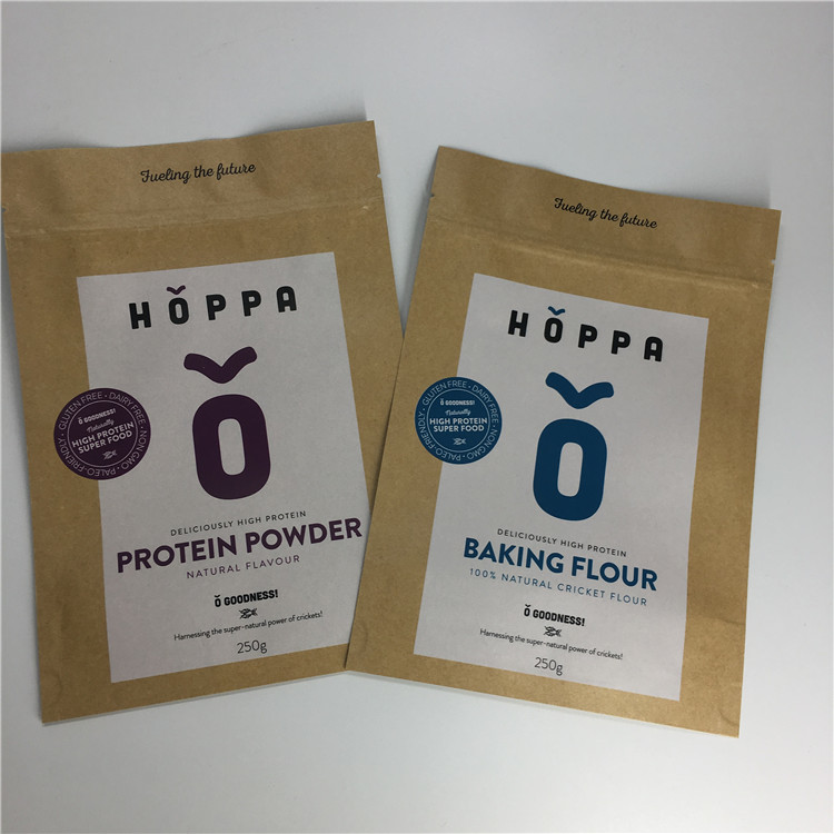 Brown Papier d'emballage Paperstand vers le haut d'épaisseur de micron des poches 120-140 pour des épices de poudre