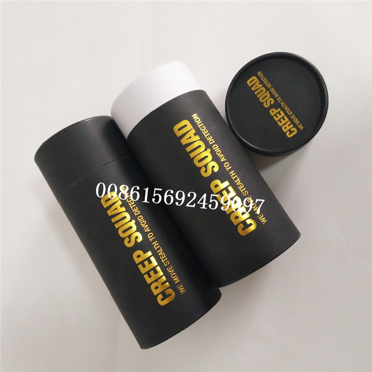 Logo adapté aux besoins du client par emballage biodégradable de boîte de papier de carton avec l'estampillage d'or