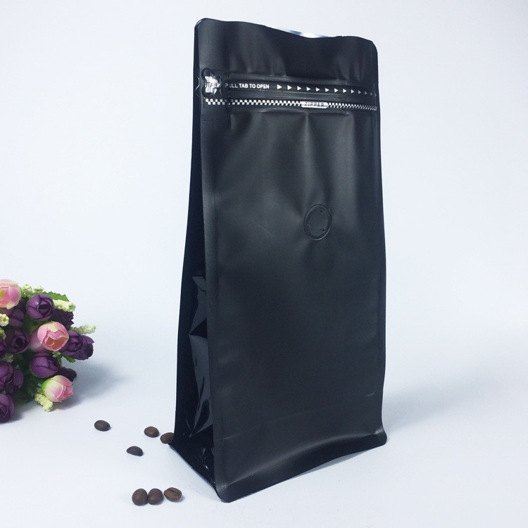 Sachets en matière plastique rescellables de Matt empaquetant le fond plat rayé de serrure de fermeture éclair avec la valve