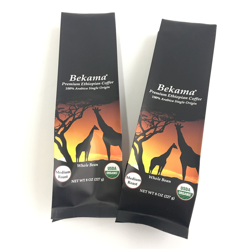 Adapté aux besoins du client tenez le café latéral de gousset de sacs de poche de tirette empaquetant la couleur de CYMK