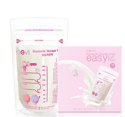 Double tenez la poche de tirette, stockage de lait maternel de sacs d'emballage de soudure à chaud