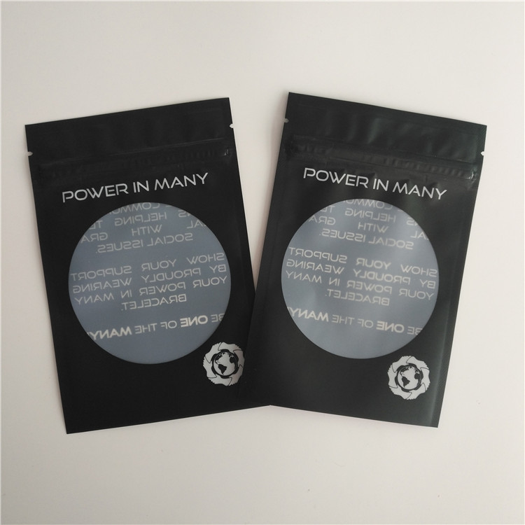 Poches faites sur commande de bracelet de boucles d'oreille de sac de serrure de fermeture éclair de logo de soudure à chaud de sacs brillants d'emballage