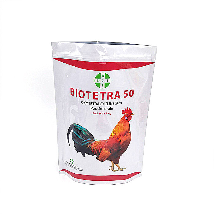 L'empaquetage brillant de sachets en matière plastique de protéine tiennent l'impression de Gravnre de sac pour l'alimentation de poulet