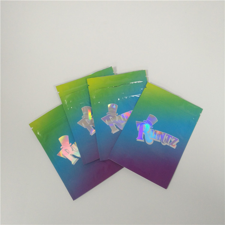 3,5 grammes tiennent Mylar le papier d'aluminium que zip-lock tiennent l'impression de rotogravure de poche