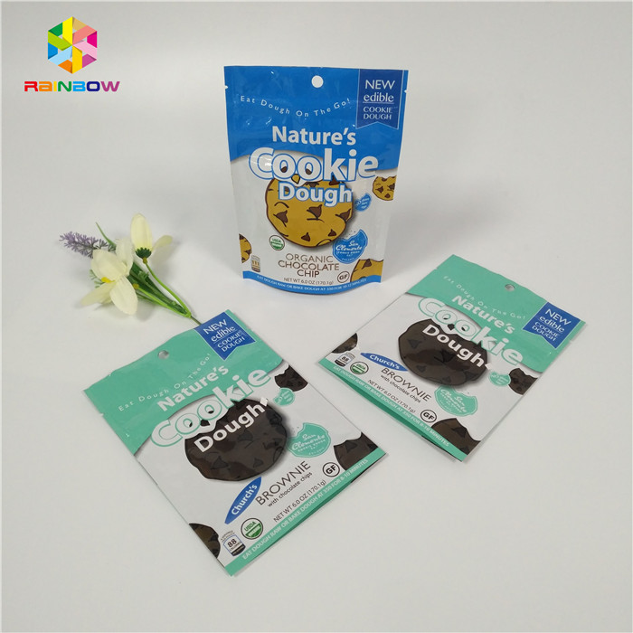 Les petits sacs colorés d'emballage de nourriture de papier d'aluminium de Mylar ferment la fermeture éclair la serrure pour le biscuit/fruit sec