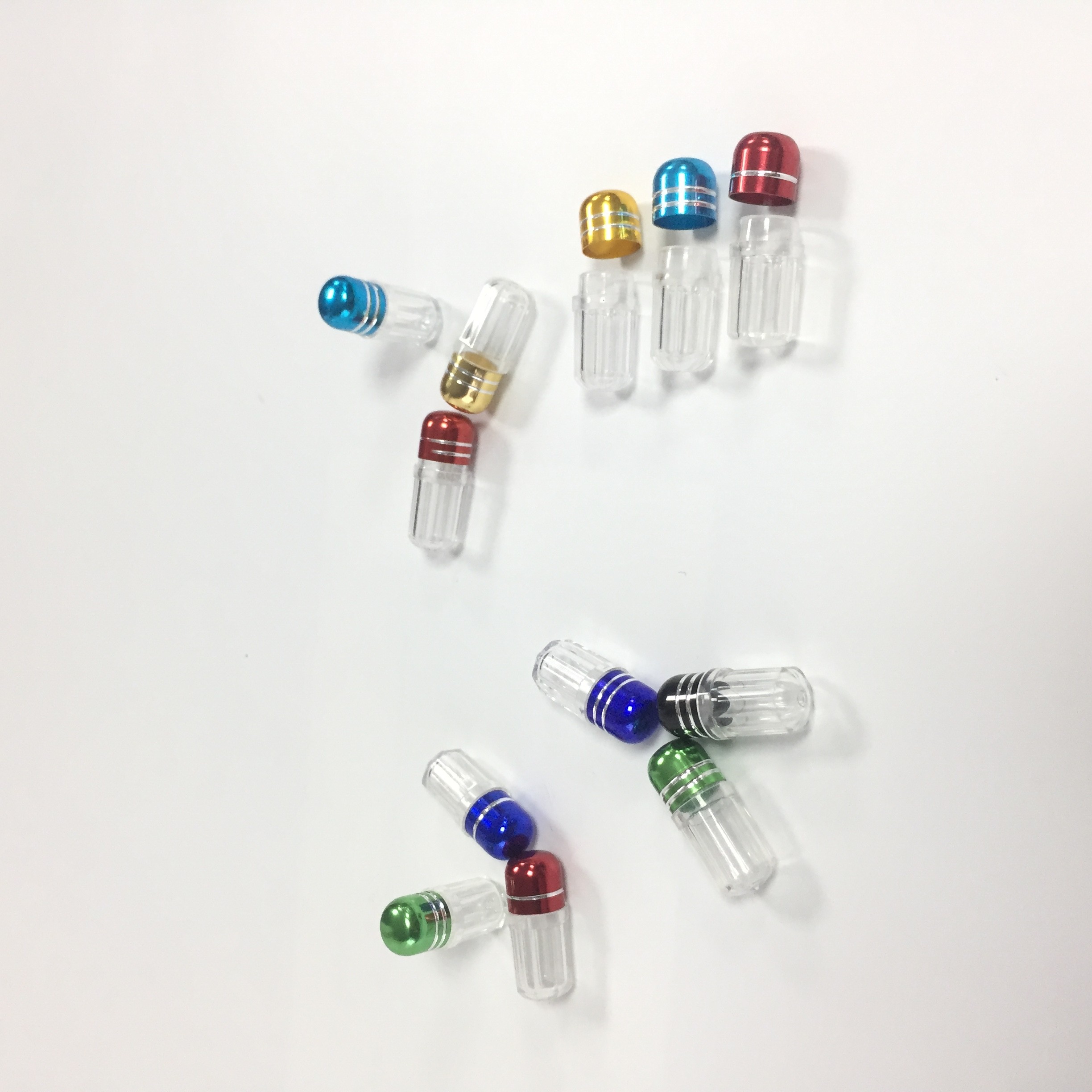 Conteneur en plastique pp de bouteilles de pilule de capsule de supplément matériel avec le chapeau en métal