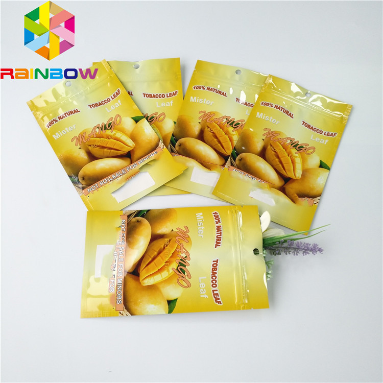 250g 500g sèche l'aluminium fait sur commande d'emballage de poche d'aluminium de fruit le gousset qu'inférieur rayé se tiennent met en sac