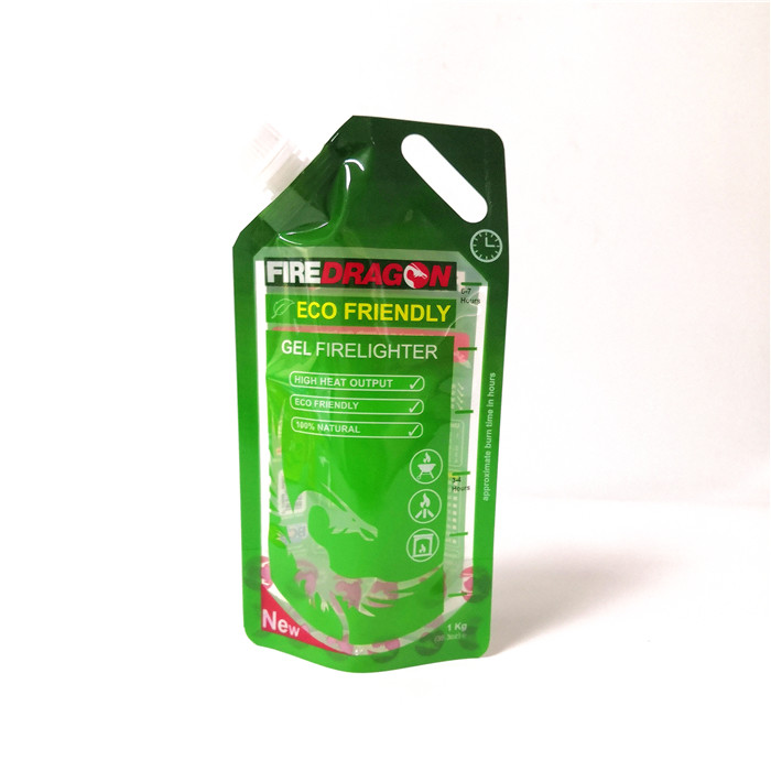 Impression en plastique de Gravnre de bec de boissons d'espace libre de serrure de fermeture éclair d'emballage réutilisable de poche