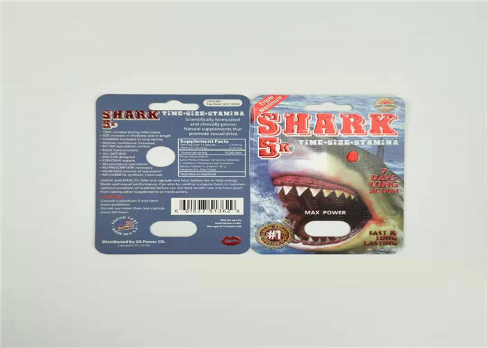 Grande carte de papier du garçon 6X de habillage transparent d'emballage d'aluminium écologique d'hologramme avec la boîte de présentation