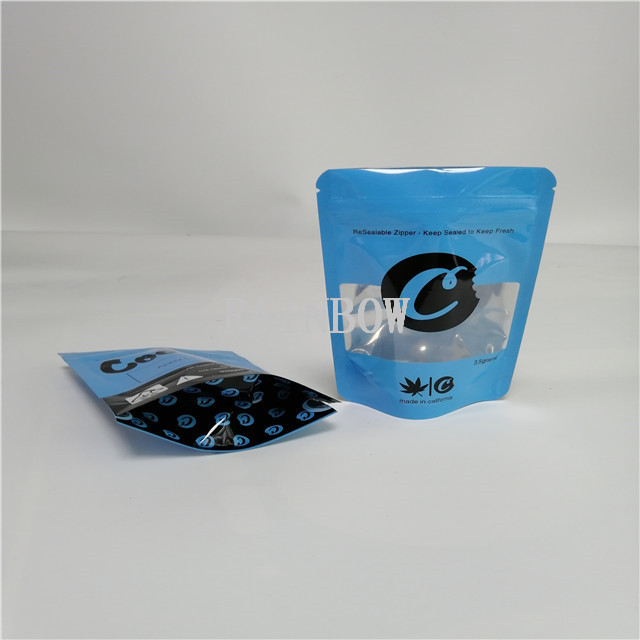 100-180 sac de preuve d'enfant de preuve d'odeur d'épaisseur de MIC pour 3,5 grammes de biscuits