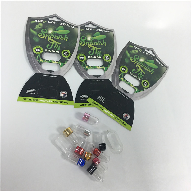 Cartes masculines de pilule de capsule d'amélioration de boursouflure de carte de mouche recyclable d'emballage avec la balle