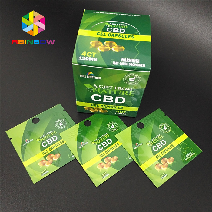 Encens de fines herbes d'impression de Digital empaquetant le sac naturel gommeux de sucrerie de Gummies de chanvre de CBD
