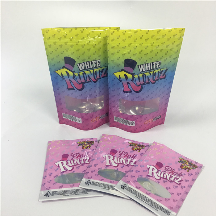 Encens de fines herbes de preuve d'odeur empaquetant les sacs en plastique de biscuits de feuille de la mini mauvaise herbe zip-lock CBD