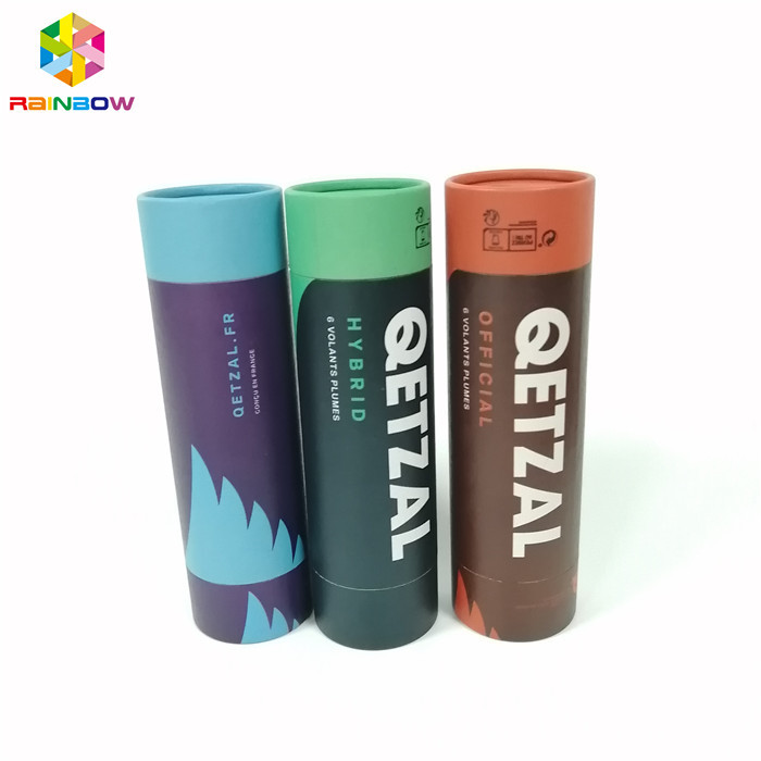 La boîte de papier d'emballage empaquetant le logo fait sur commande de forme ronde a imprimé pour le cadeau/cosmétiques/nourriture