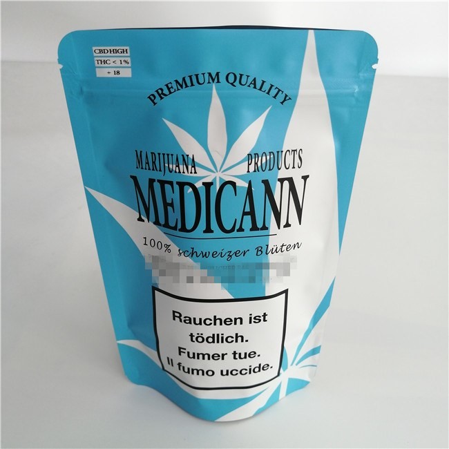 Mylar la serrure de fermeture éclair de papier d'aluminium que se tiennent met en sac les biens biodégradables imprimés par coutume