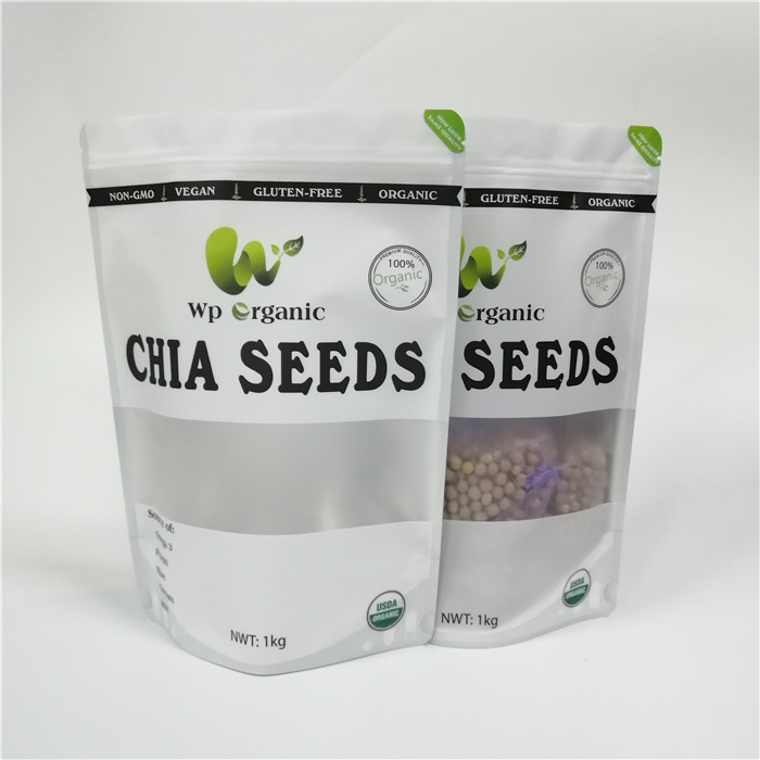 Poches de souffle de la pâte de biscuit d'emballage de sac de casse-croûte de preuve d'odeur avec Windows brumeux avant