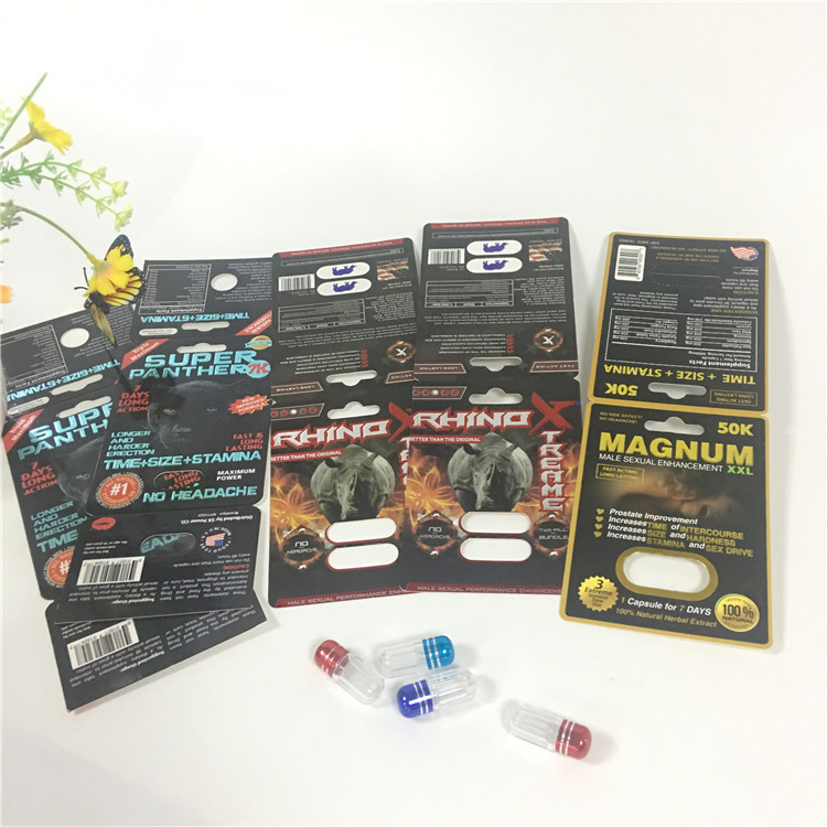 Trou 60000 simple du Burro 30000 d'emballage de carte de boursouflure de papier de sexe d'homme double avec la bouteille